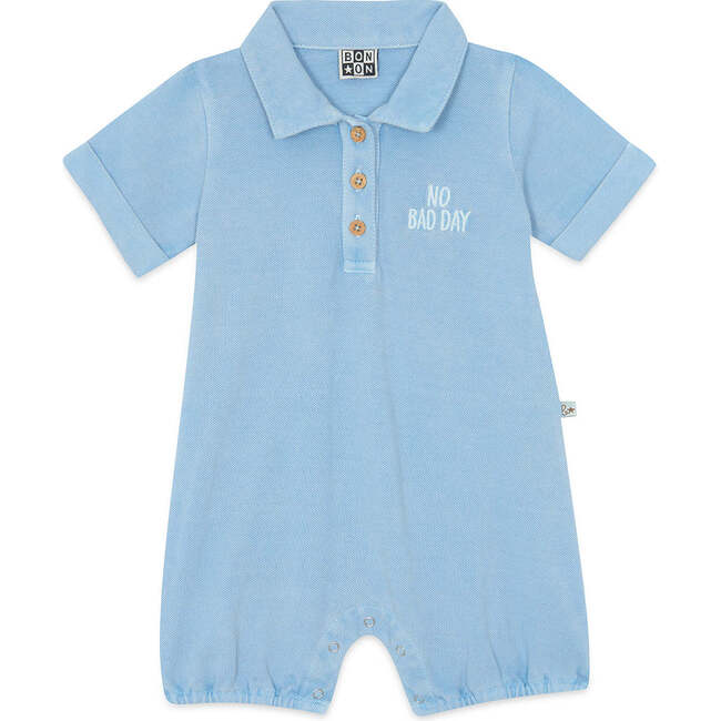 BONTON Lewis Baby Romper, Bleu Azul