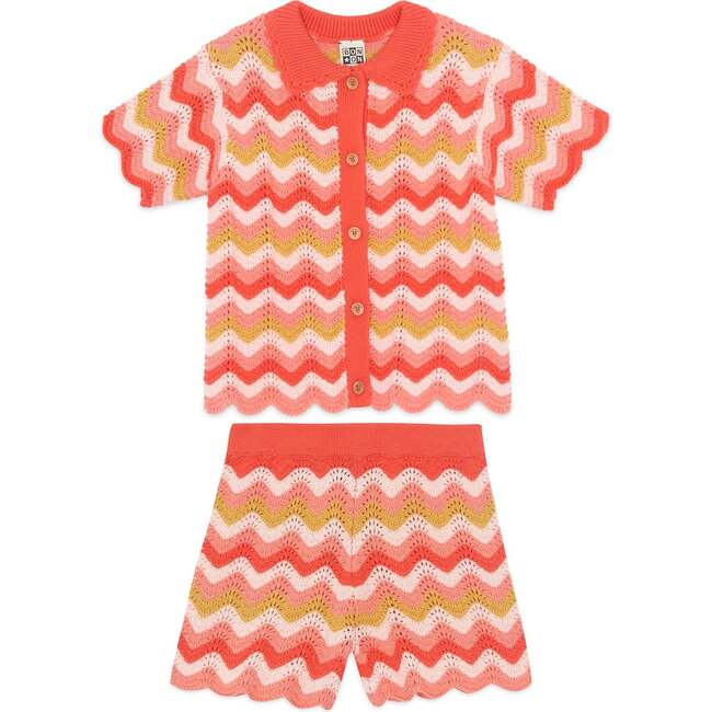 BONTON Ninon Knit Shorts Set, Rose Amor