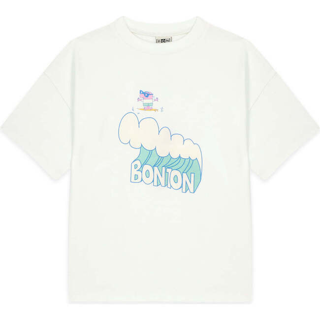BONTON Livo Wave T-Shirt, Ecru Bonton