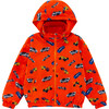 Max Reversible Rain Jacket Windbreaker, Hot Rod - Raincoats - 1 - thumbnail