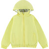 Max Reversible Rain Jacket Windbreaker, Yellow Lightning - Raincoats - 2