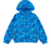 Max Reversible Rain Jacket Windbreaker, Sharks - Raincoats - 1 - thumbnail