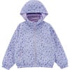 Max Reversible Rain Jacket Windbreaker, Purple Wisteria - Raincoats - 1 - thumbnail