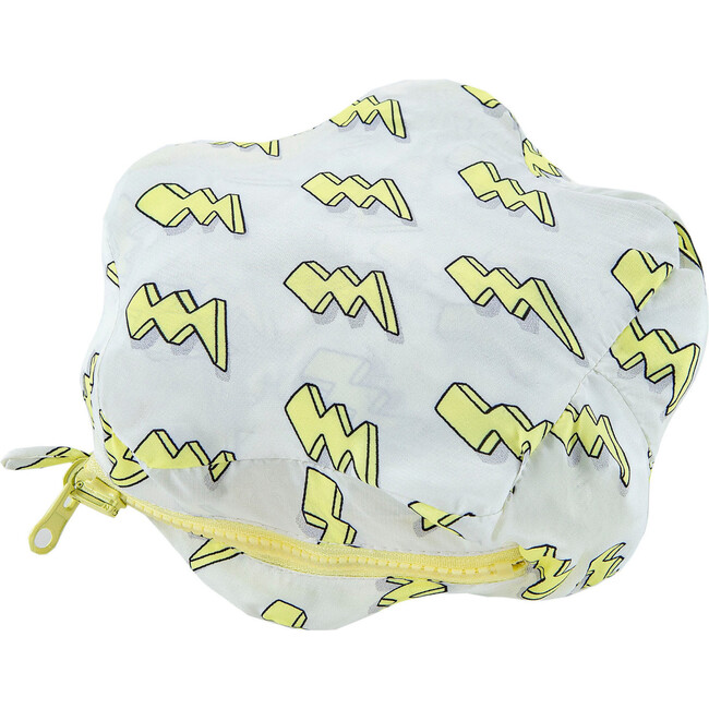 Max Reversible Rain Jacket Windbreaker, Yellow Lightning - Raincoats - 3