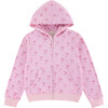 Soft Fleece Zip-up Hoodie, Lovely Bow - Sweatshirts - 1 - thumbnail