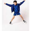 Max Reversible Rain Jacket Windbreaker, Blue Lightning - Raincoats - 2