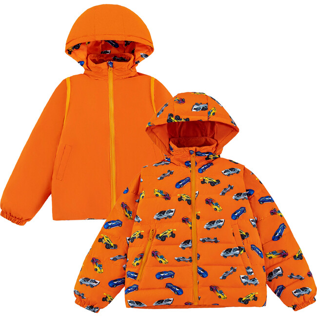 Tanner Reversible Detachable Light Puffer/Vest, Hot Rod