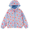 Max Reversible Rain Jacket Windbreaker, Hibiscus - Raincoats - 1 - thumbnail