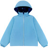 Max Reversible Rain Jacket Windbreaker, Blue Lightning - Raincoats - 3