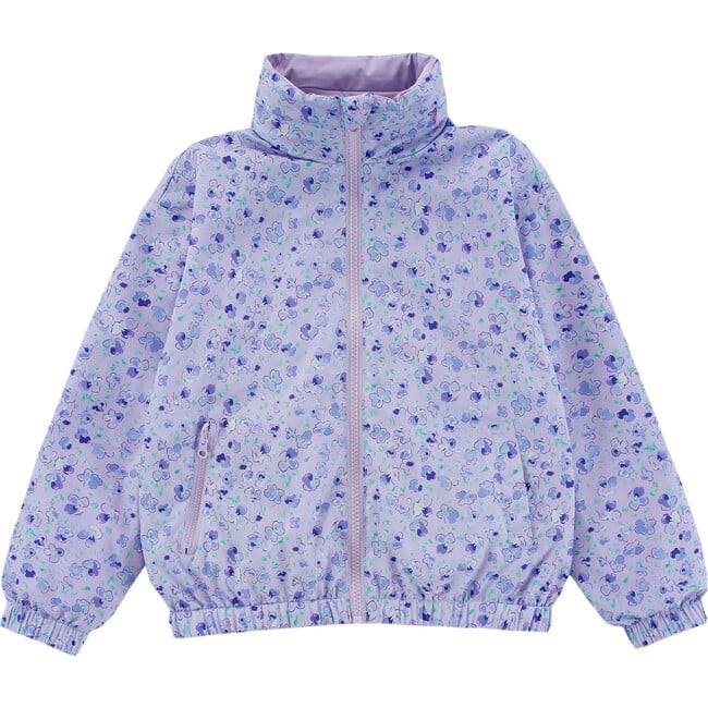 Max Reversible Rain Jacket Windbreaker, Purple Wisteria - Raincoats - 3