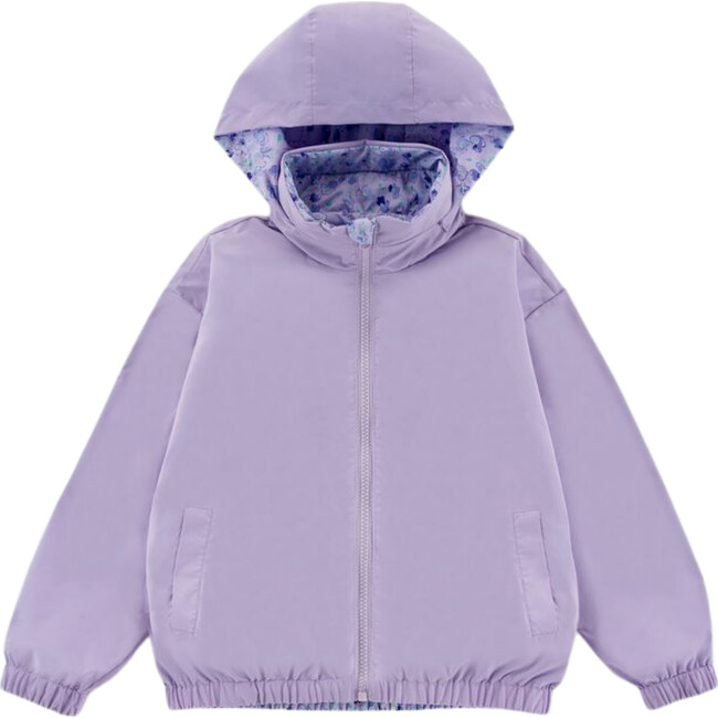 Max Reversible Rain Jacket Windbreaker, Purple Wisteria - Raincoats - 4