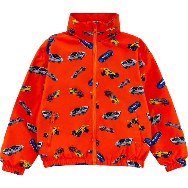 Max Reversible Rain Jacket Windbreaker, Hot Rod - Raincoats - 4
