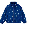 Max Reversible Rain Jacket Windbreaker, Blue Lightning - Raincoats - 4