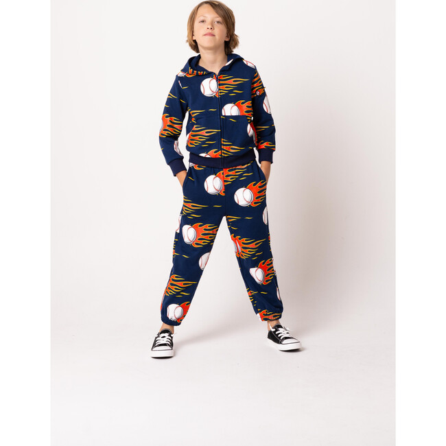 Max Reversible Rain Jacket Windbreaker, Baseball Fire