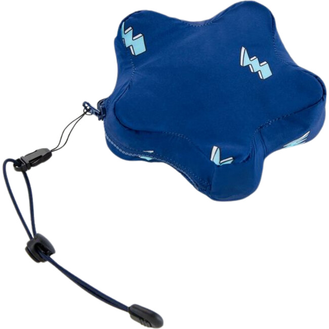 Max Reversible Rain Jacket Windbreaker, Blue Lightning - Raincoats - 5