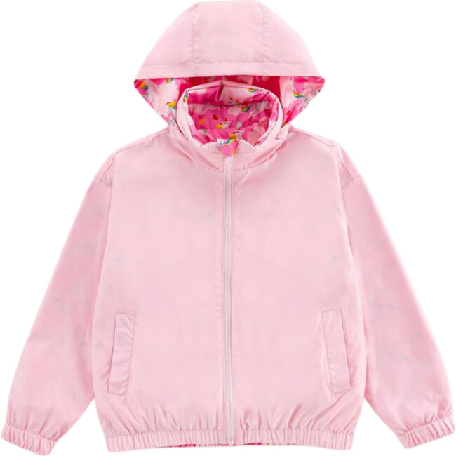 Max Reversible Rain Jacket Windbreaker, Dancing Unicorn - Raincoats - 4
