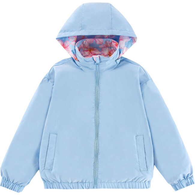 Max Reversible Rain Jacket Windbreaker, Hibiscus - Raincoats - 4