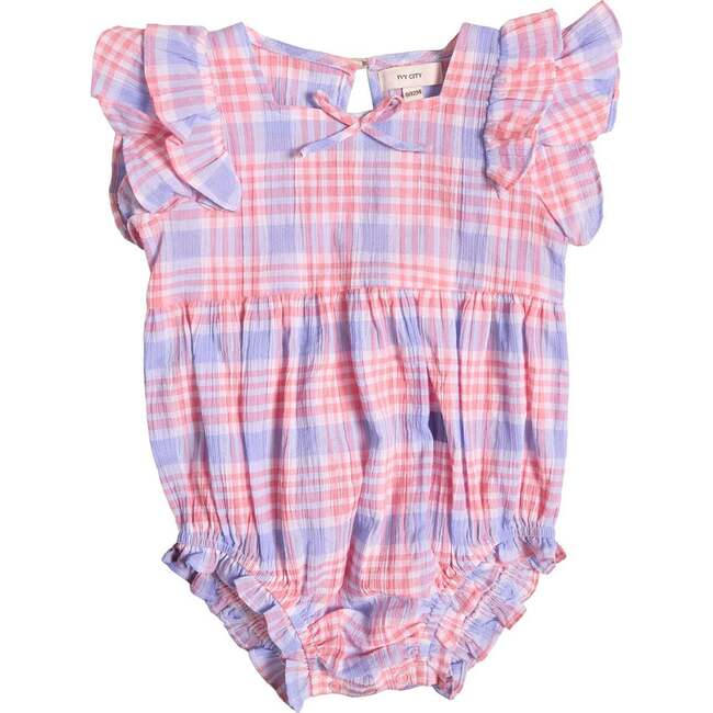 Baby Ana Romper in Blossom Plaid