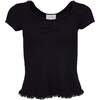 Lily Top in Black - Blouses - 1 - thumbnail