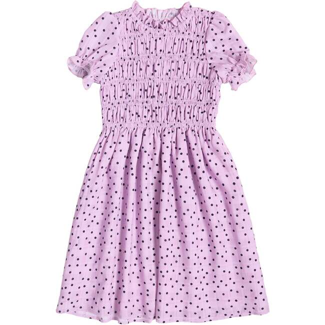 Mini Marcell Dress in Purple Polka Dot
