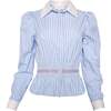 Bluebell Top in Blue & White Stripes - Blouses - 1 - thumbnail