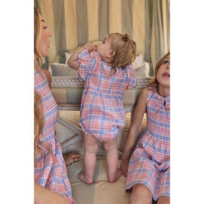 Baby Ana Romper in Blossom Plaid