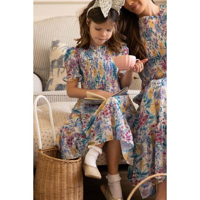 Mini Cordelia Dress in Pretty Plumeria