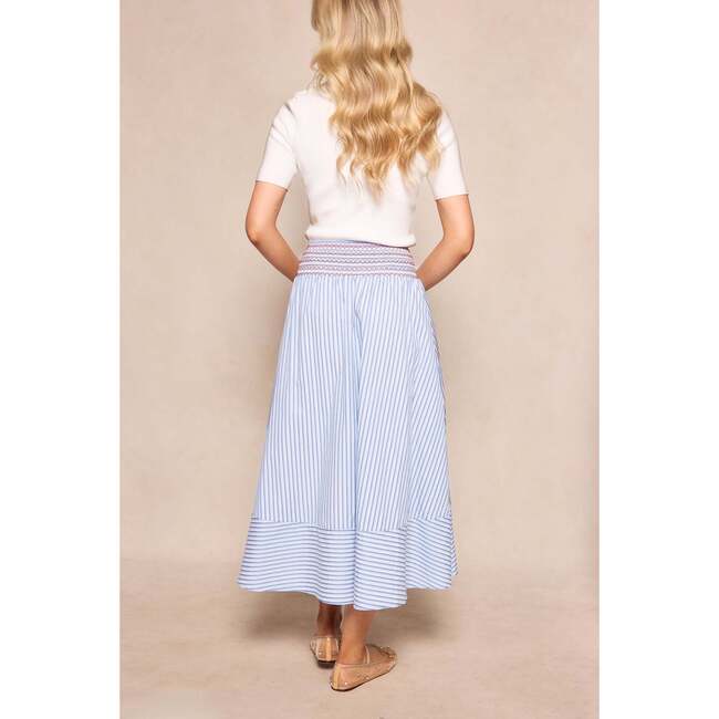 Bluebell Skirt in Blue & White Stripes - Skirts - 3