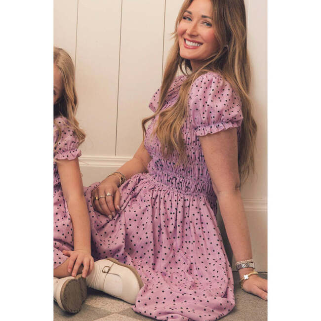 Marcell Dress in Purple Polka Dot - Dresses - 3