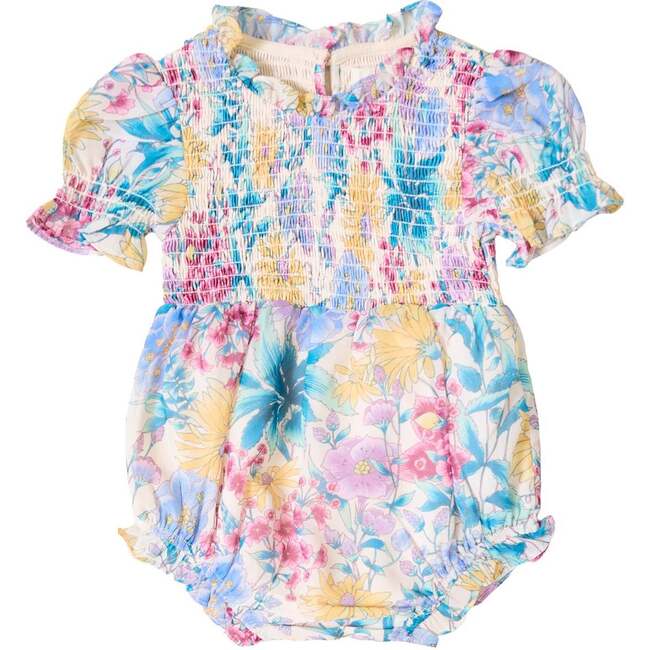 Baby Cordelia Romper in Pretty Plumeria