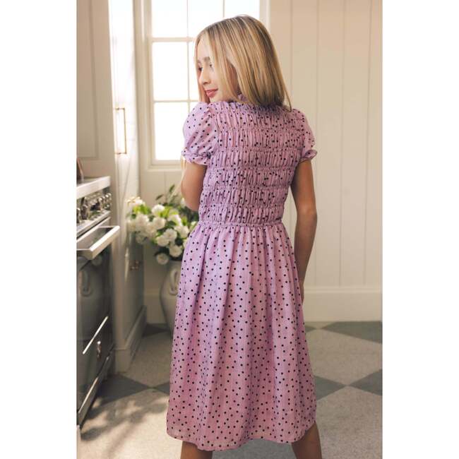 Mini Marcell Dress in Purple Polka Dot - Dresses - 3