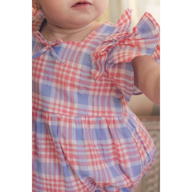 Baby Ana Romper in Blossom Plaid - Rompers - 4