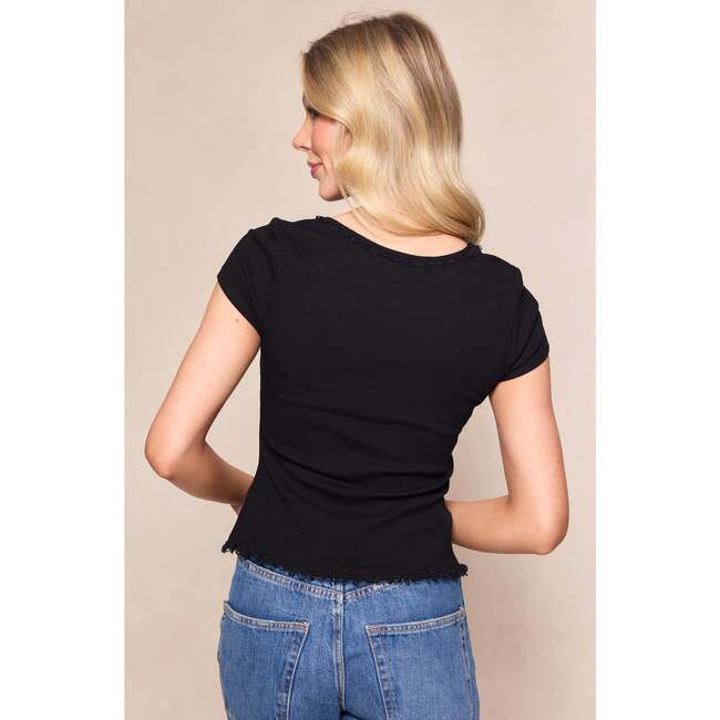 Lily Top in Black - Blouses - 4