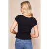 Lily Top in Black - Blouses - 4