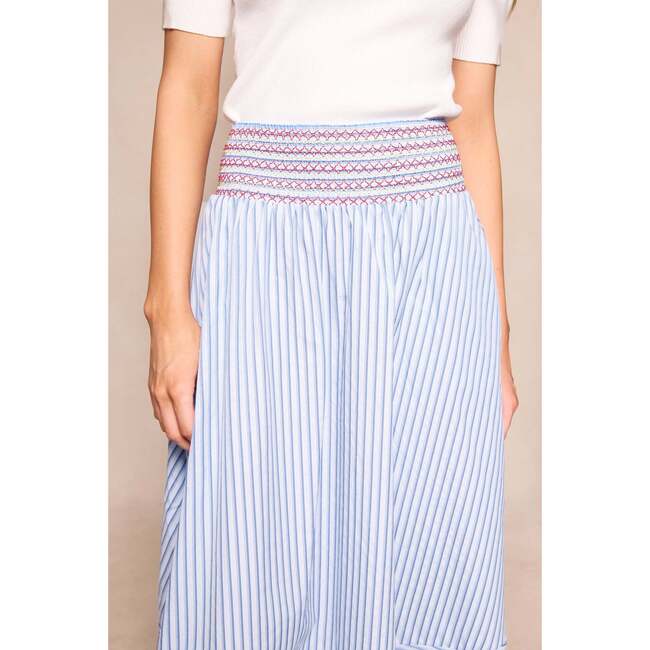 Bluebell Skirt in Blue & White Stripes - Skirts - 6