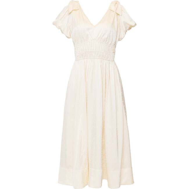 Zella Bow Dress in Ivory