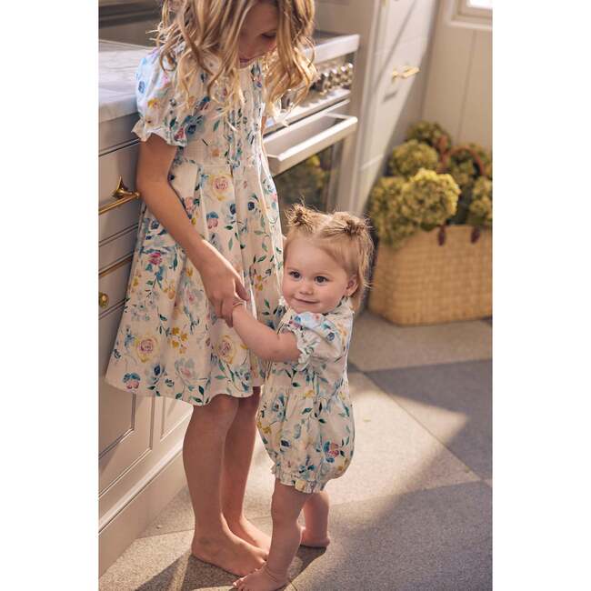 Baby Sophia Romper in Blue Bouquet