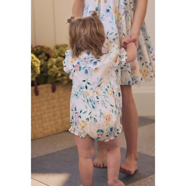 Baby Sophia Romper in Blue Bouquet - Rompers - 4