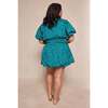Cody Dress in Deep Teal Polka Dot - Dresses - 4