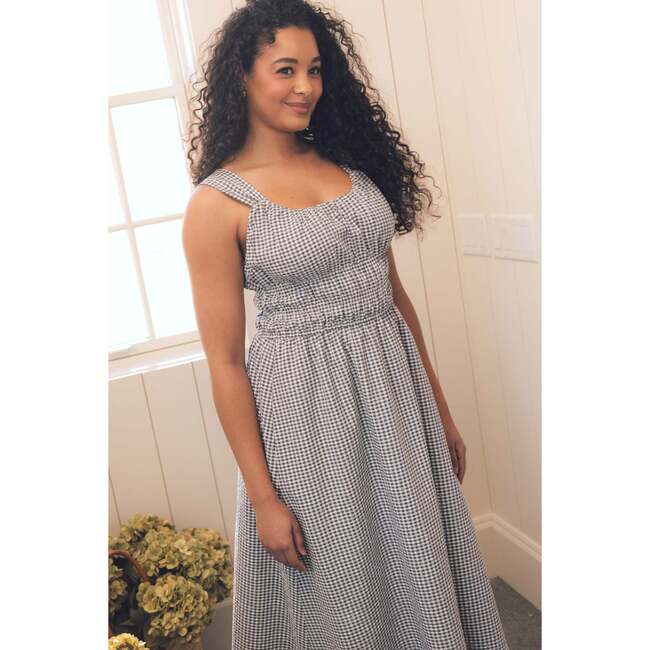 Bowen Dress in Black Diamonte Gingham - Dresses - 6