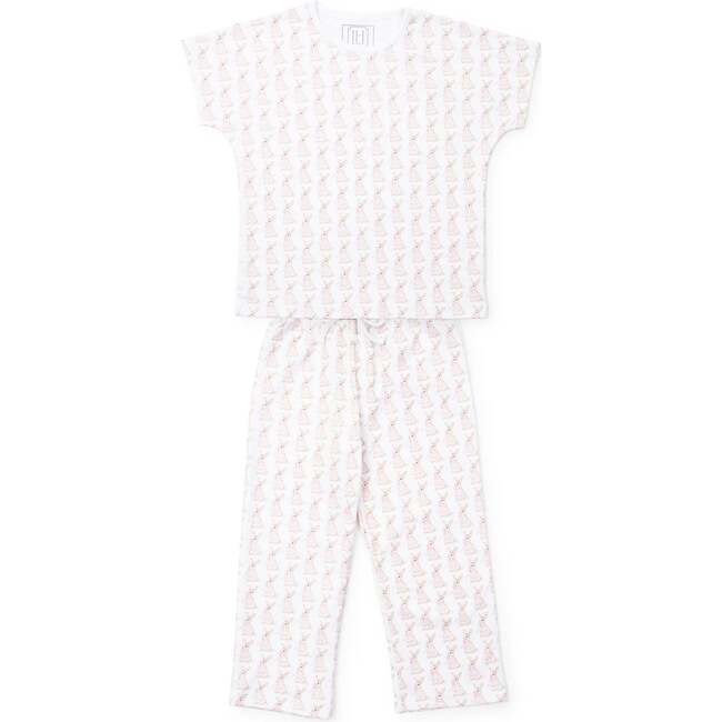 Merrick Girls' Pant Set - Easter Bunnies Pink