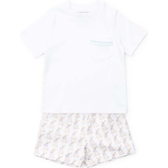 Hudson Boys' Short Set - Easter Bunnies Blue