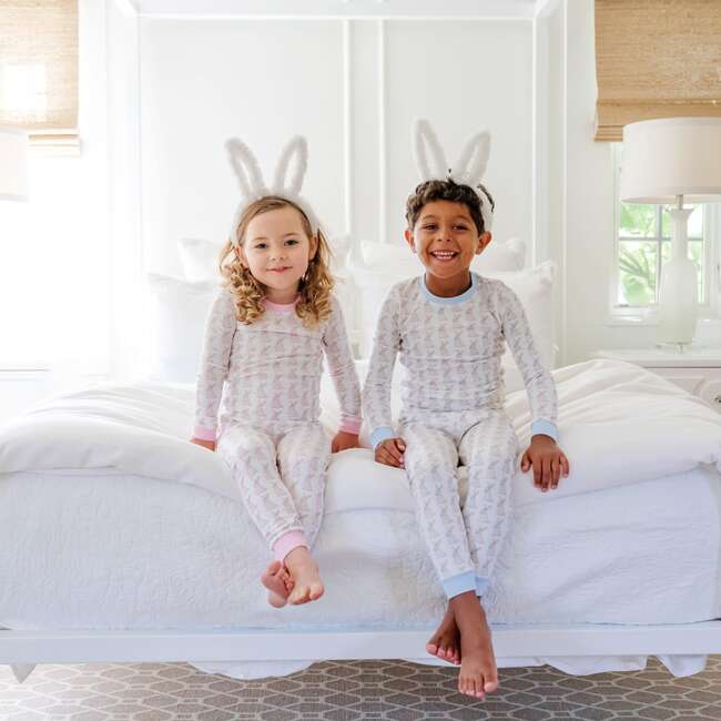 Grayson Boys' Pajama Pant Set - Easter Bunnies Blue - Pajamas - 3