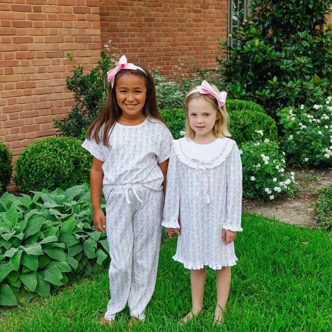 Merrick Girls' Pant Set - Easter Bunnies Pink - Mixed Apparel Set - 4