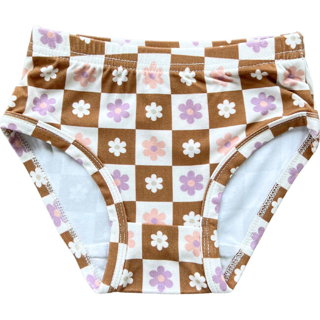 Girl's Underwear Checker in Retro Daisy