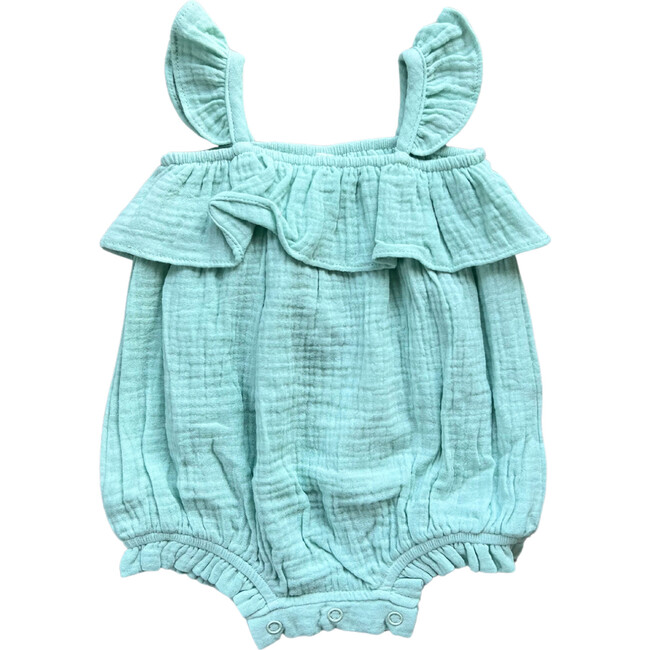 Gauze Bubble Romper Harbor Blue