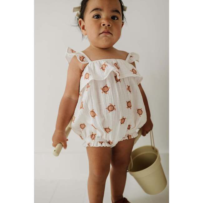 Gauze Bubble Romper Harbor Blue - Rompers - 4