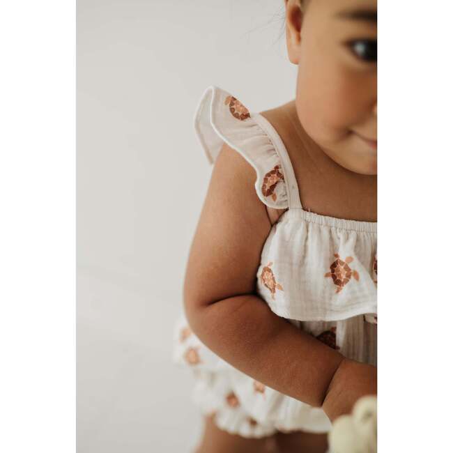 Gauze Bubble Romper Harbor Blue - Rompers - 5