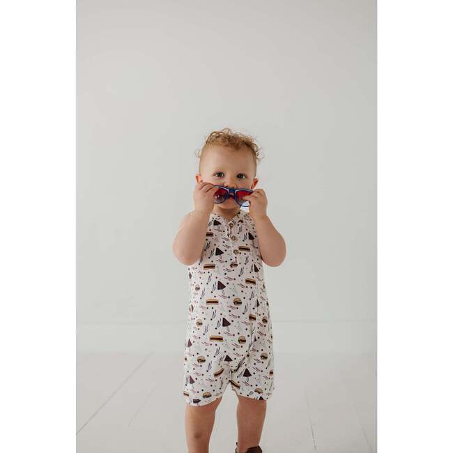 Boy's Sleeveless Romper Retro America - Rompers - 3