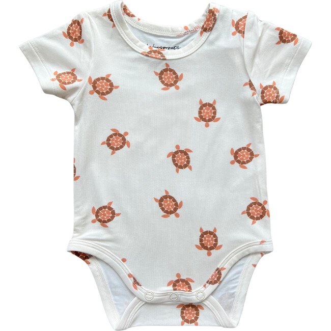 Baby Short Sleeve Bodysuit Turtle